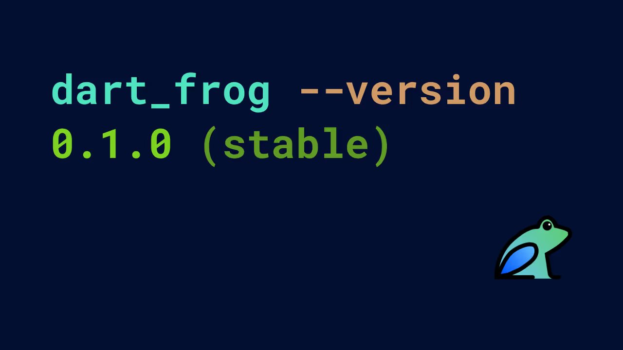 Dart Frog stable release — backend framework for Dart developers