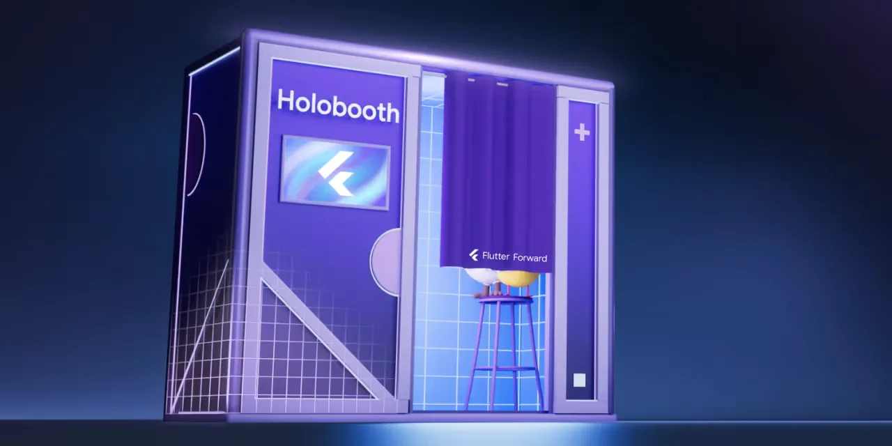 Holobooth ML-powered experience integrating MediaPipe and TensorFlow.js at Flutter Forward 2023