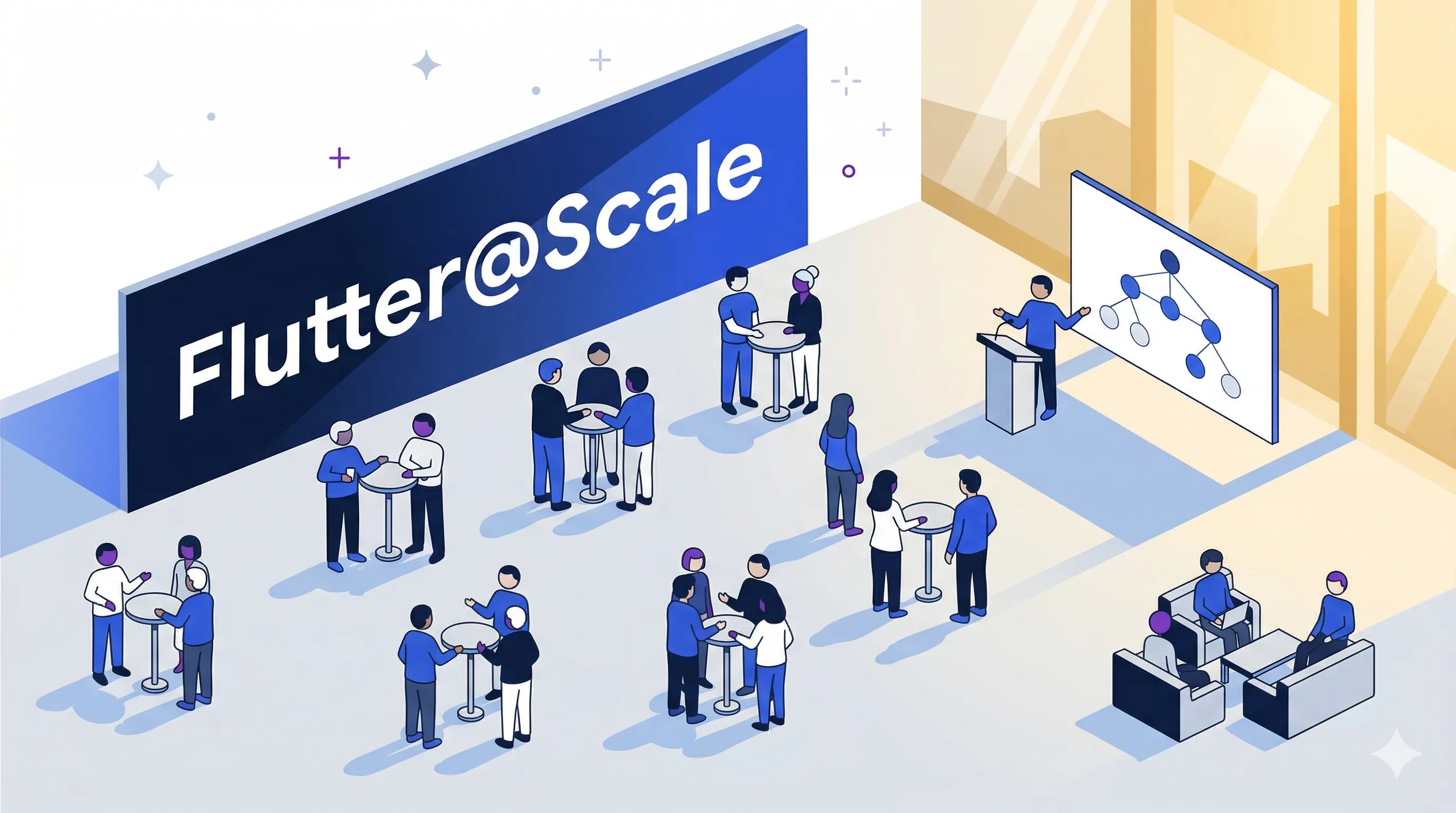 Flutter@Scale office hours at the booth during FlutterCon USA 2026