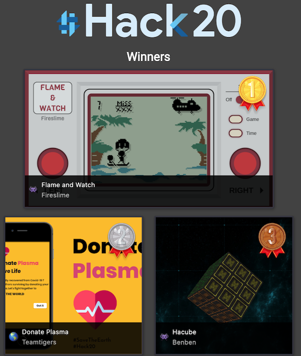 Hack20 Top 3 Winners
