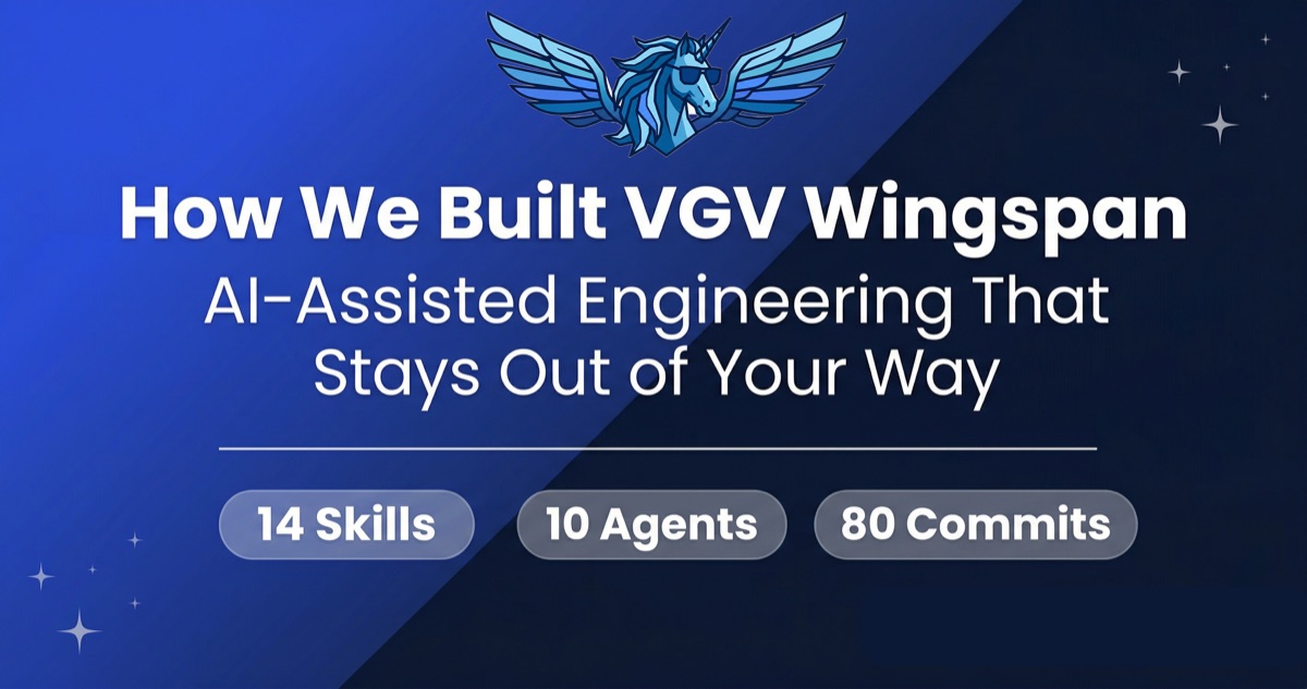 How We Built VGV Wingspan — AI-assisted engineering workflow tool by Very Good Ventures
