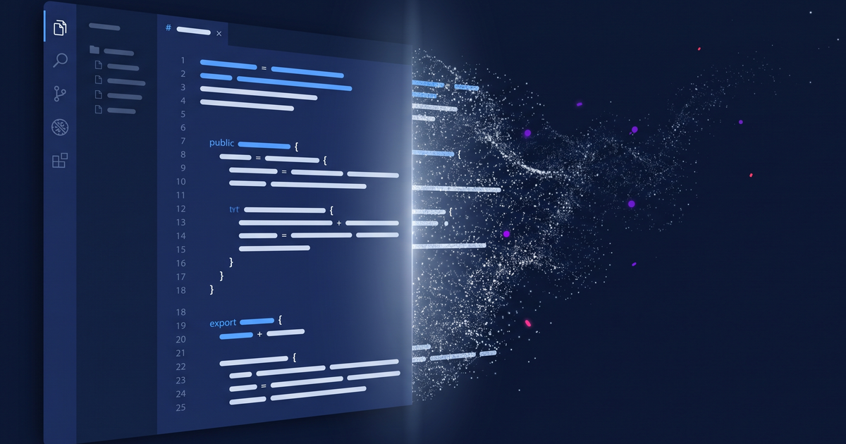Very Good Ventures blog illustration representing the shift from hand-crafted code to AI-assisted software development