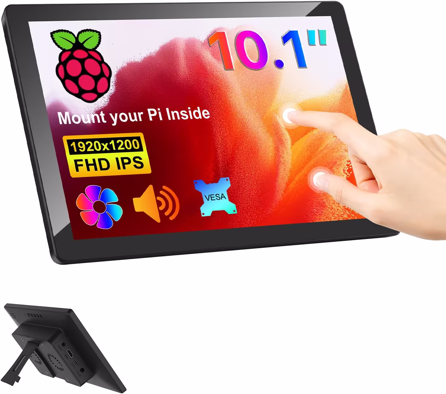 10.1" Multi Touch Screen for Raspberry Pi 5