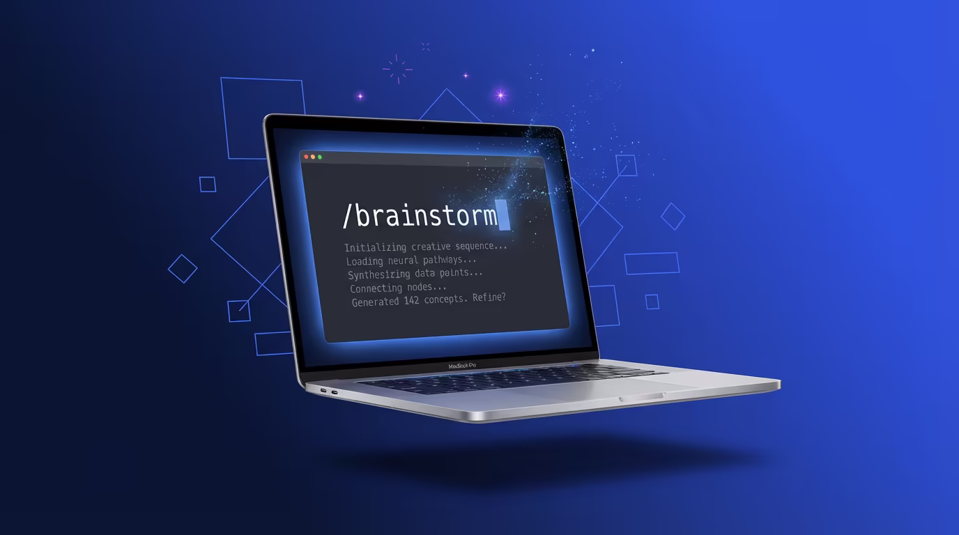 Wingspan running in a developer terminal via Claude Code — the /brainstorm command initiating an AI-assisted engineering workflow session