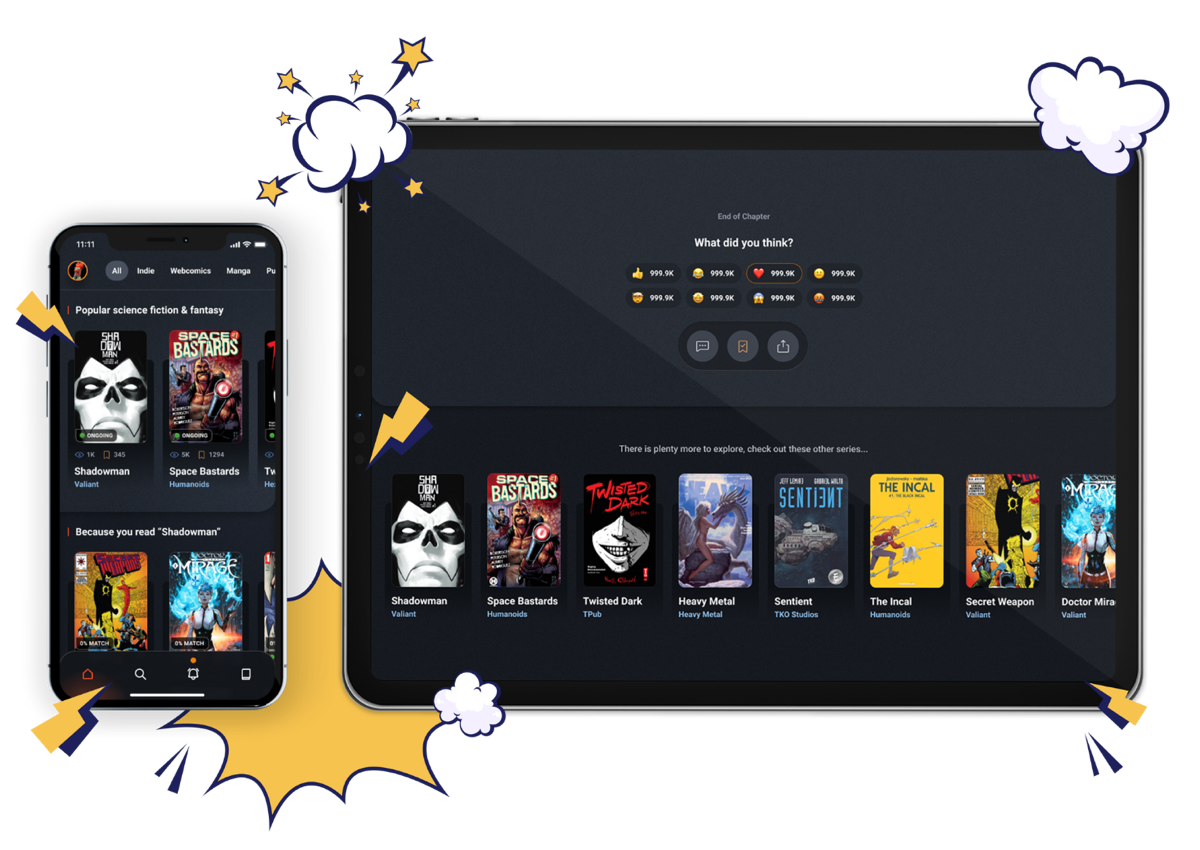 GlobalComix iterative development process with gesture-based comic reading and seamless scrolling